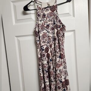 Sleeveless Lace Up Back Dress